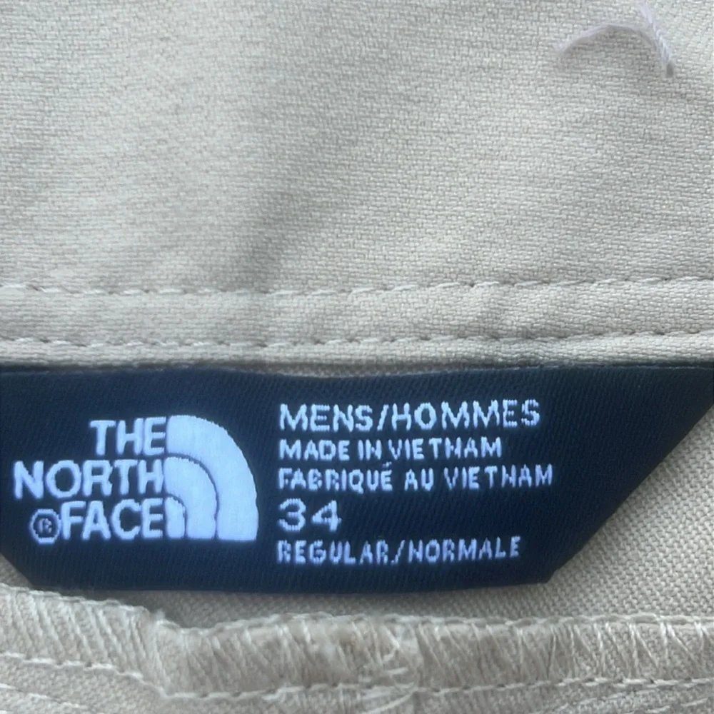 The North Face Men's Beige Tan Khaki Nylon Pants Size 34